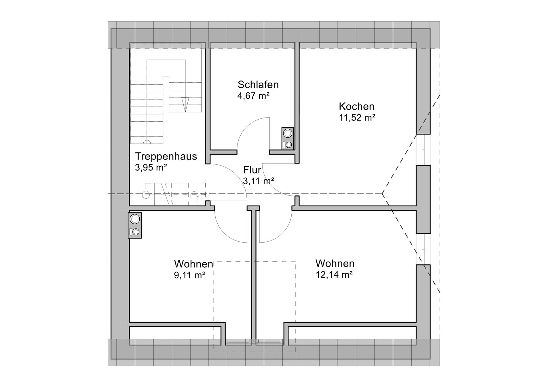Wohnung 2 - Dachgeschoss