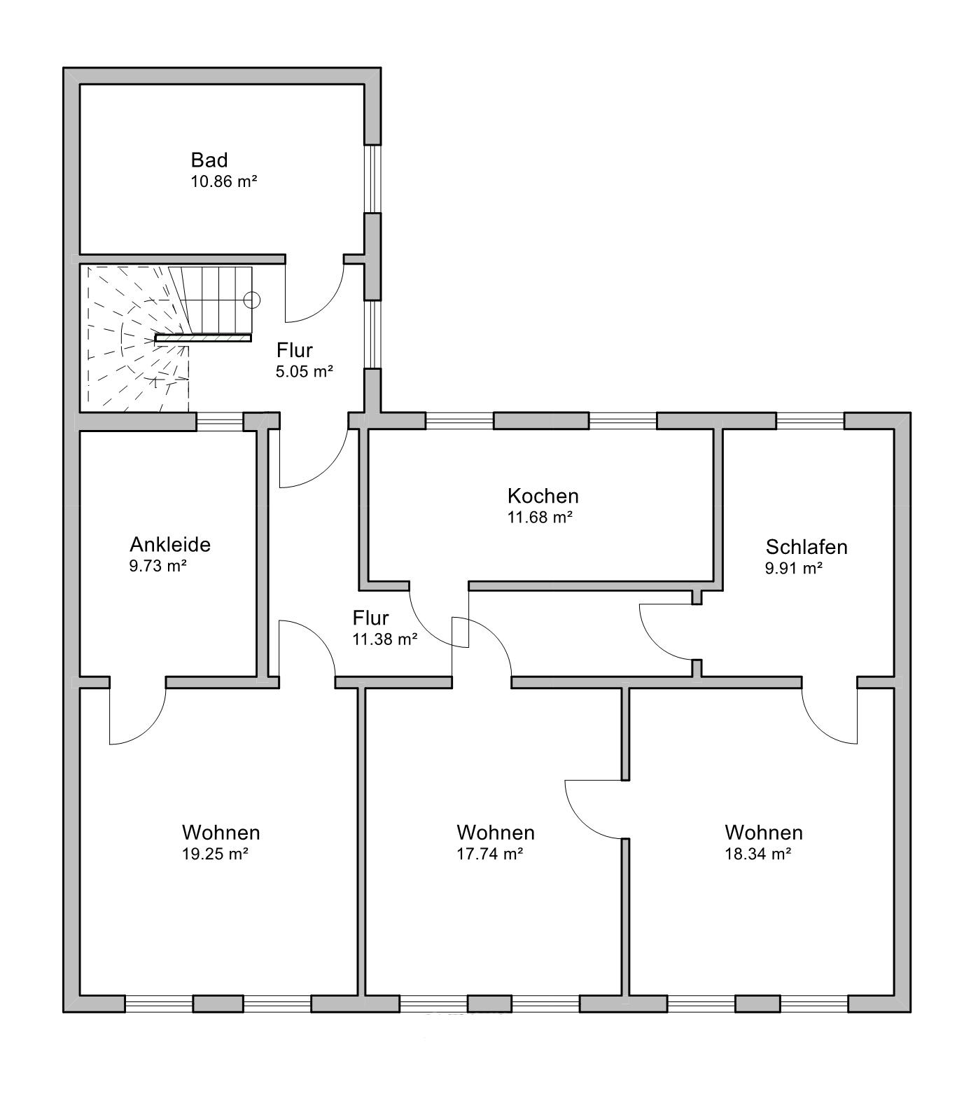 Obergeschoss Wohnung